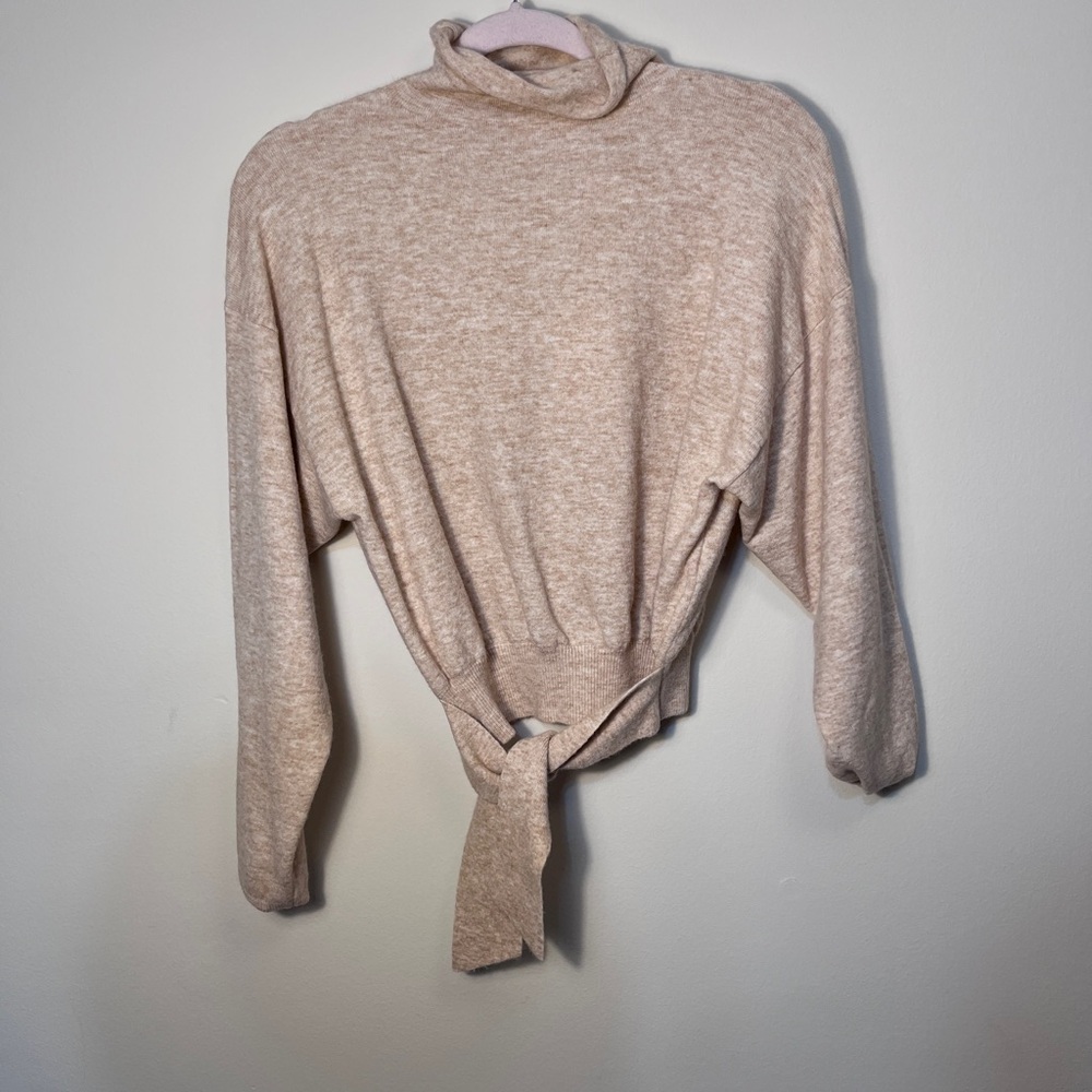 Wilfred Cream Tie-Front Sweater